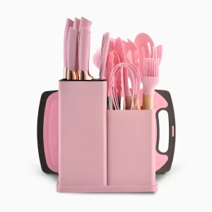 Conjunto de Utensílios de Silicone 19 Peças – Alta Qualidade, Design Sofisticado e Máxima Funcionalidade!