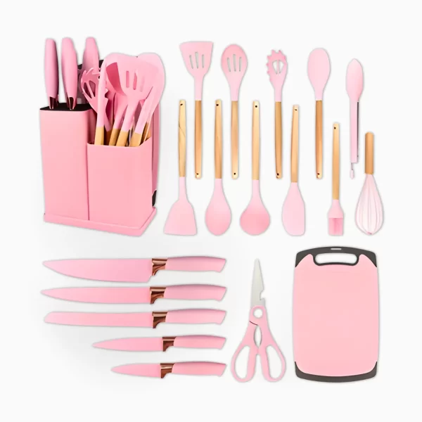 Conjunto de Utensílios de Silicone 19 Peças – Alta Qualidade, Design Sofisticado e Máxima Funcionalidade! - Imagem 8