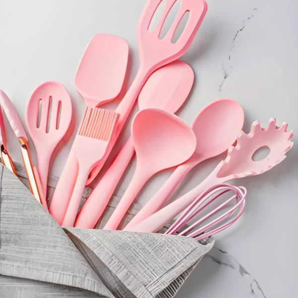 Conjunto de Utensílios de Silicone 19 Peças – Alta Qualidade, Design Sofisticado e Máxima Funcionalidade! - Imagem 4