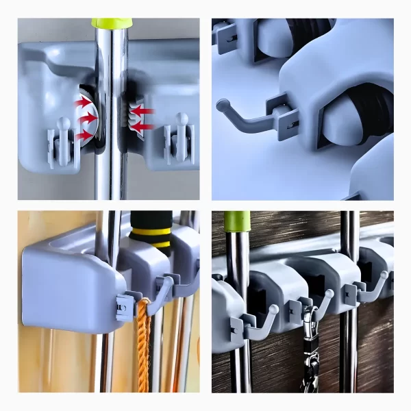 Suporte Multiuso com 6 Ganchos – Organização Inteligente para sua Casa! - Imagem 7