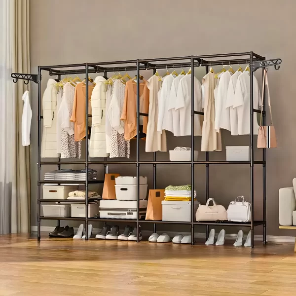Armário Multiuso com Cabideiro Quádruplo – Organização, Estilo e Funcionalidade em um Só Produto! - Imagem 2
