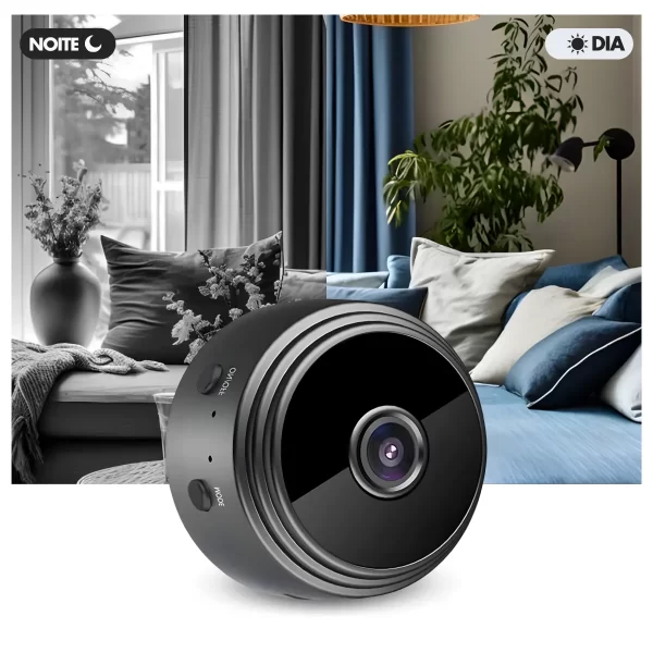 🔒 Mini Câmera A9 Wi-Fi Full HD – Segurança Discreta com Alta Tecnologia - Imagem 4