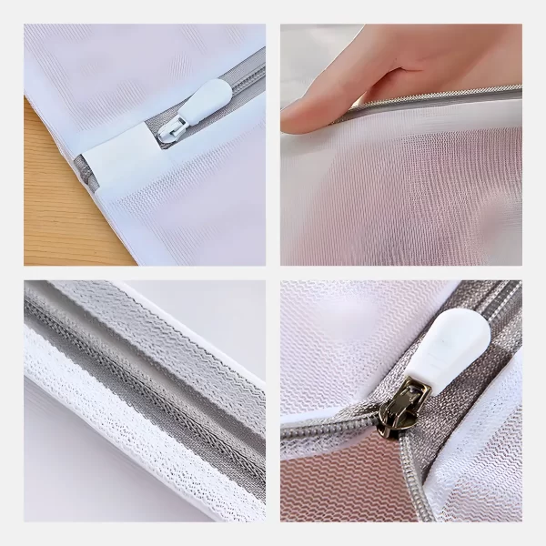 Saco de lavanderia - Bolsas Protetoras para Lavagem de Roupas Delicadas – Kit com 4 Unidades - Imagem 8