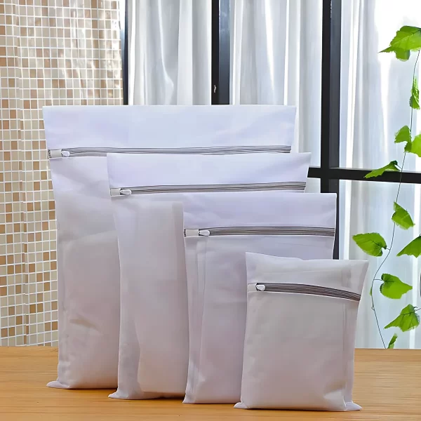 Saco de lavanderia - Bolsas Protetoras para Lavagem de Roupas Delicadas – Kit com 4 Unidades - Imagem 2