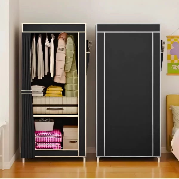 Armário de Tecido Dobrável com Cabideiro – Organização Prática, Inteligente e com Estilo! - Imagem 6