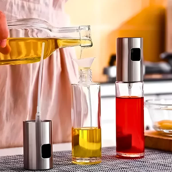 Spray Pulverizador de azeite e vinagre – Praticidade, Economia e Sabor em um Só Produto! - Imagem 4