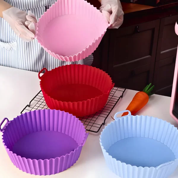 Forma de silicone reutilizável para fritadeira a ar Air Frye - Imagem 5