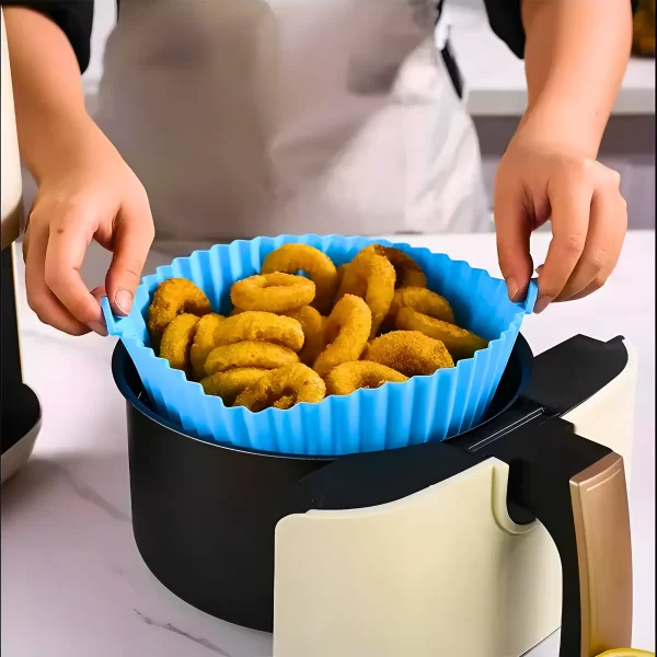 Forma de silicone reutilizável para fritadeira a ar Air Frye - Imagem 2