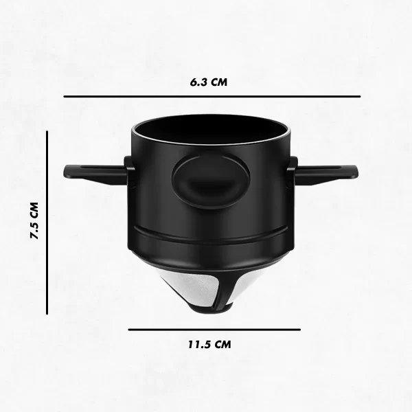 Filtro de Café Portátil e Dobrável em Aço Inox – Praticidade, Sabor e Sustentabilidade em Um Só Produto! - Imagem 9