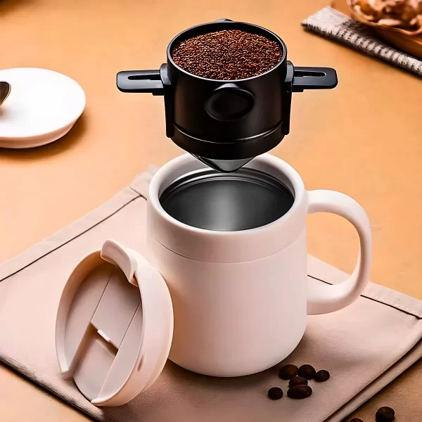 Filtro de Café Portátil e Dobrável em Aço Inox – Praticidade, Sabor e Sustentabilidade em Um Só Produto! - Imagem 3