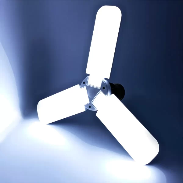 Lâmpada LED 45W 3 Pétalas: Transforme Sua Iluminação com Potência e Economia! - Imagem 2