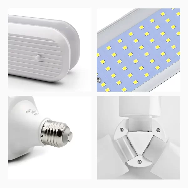Lâmpada LED 45W 3 Pétalas: Transforme Sua Iluminação com Potência e Economia! - Imagem 7