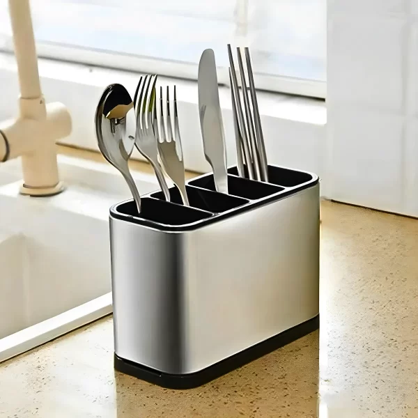 Porta talheres em inox: Organize sua Cozinha com Estilo e Eficiência - Imagem 4
