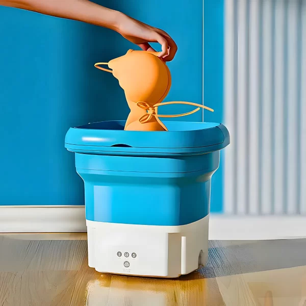 Mini Máquina de Lavar Portátil – Ideal para Roupas Delicadas e de Bebê - Imagem 4