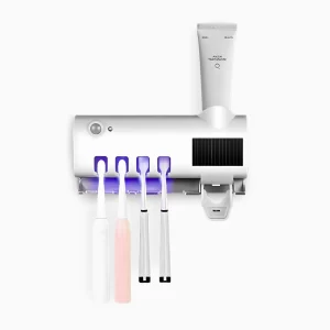 Suporte Dipenser Com Esterilizador para escovas de dentes